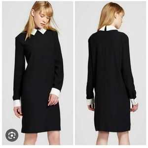 Victoria Beckham for Target Peter Pan rabbit collar long sleeve dress size XL